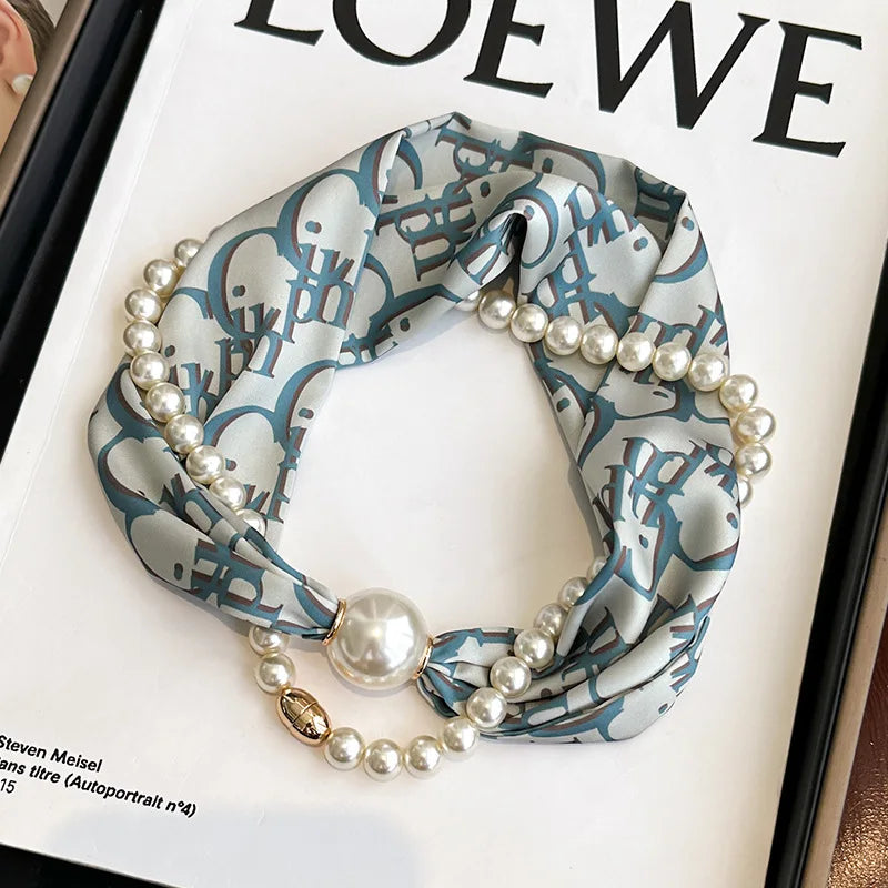 SatinÉclat™ Silk Thin Pearl Necklace
