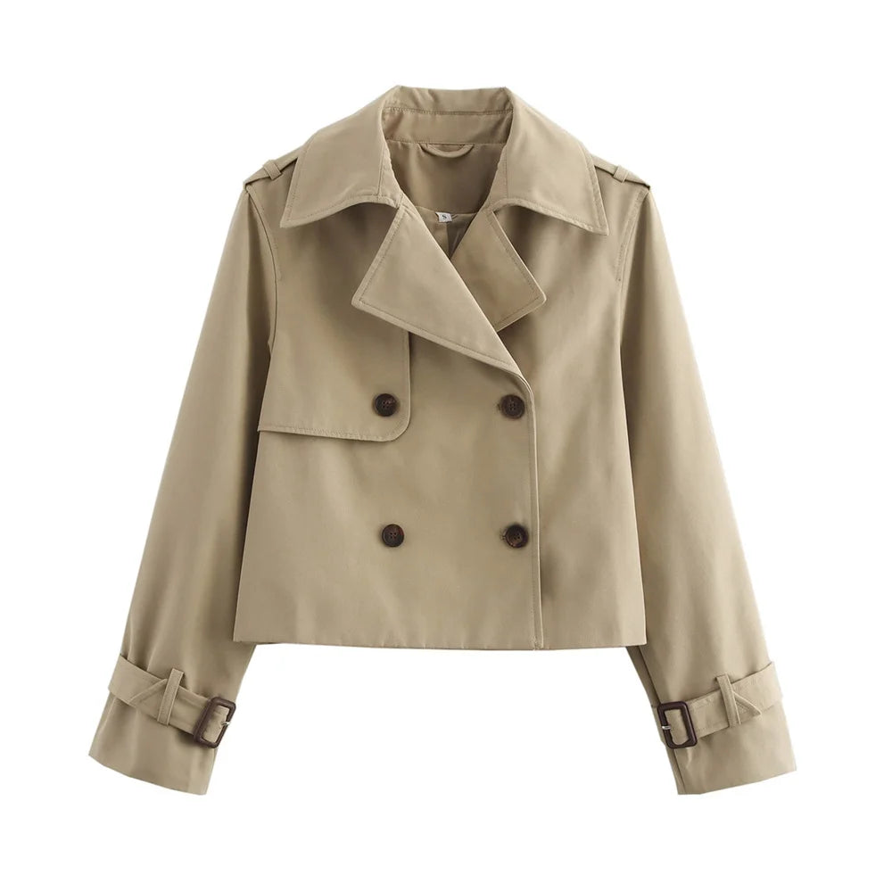 Gabardina corta con cinturón Lunara Winter™