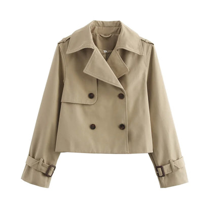 Gabardina corta con cinturón Lunara Winter™
