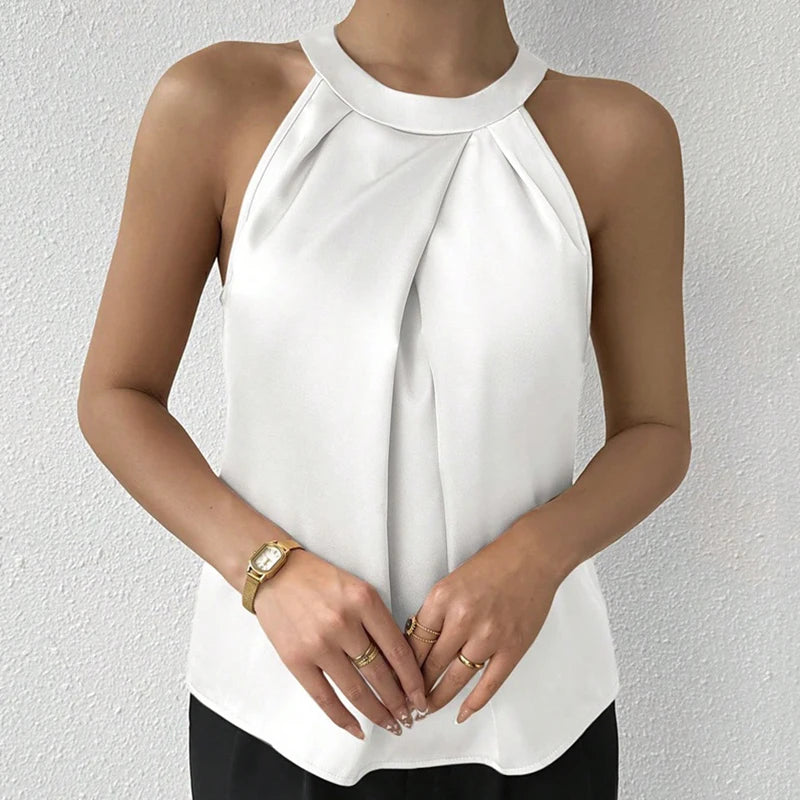 Satin Éclat™ Satin Tank Shirt