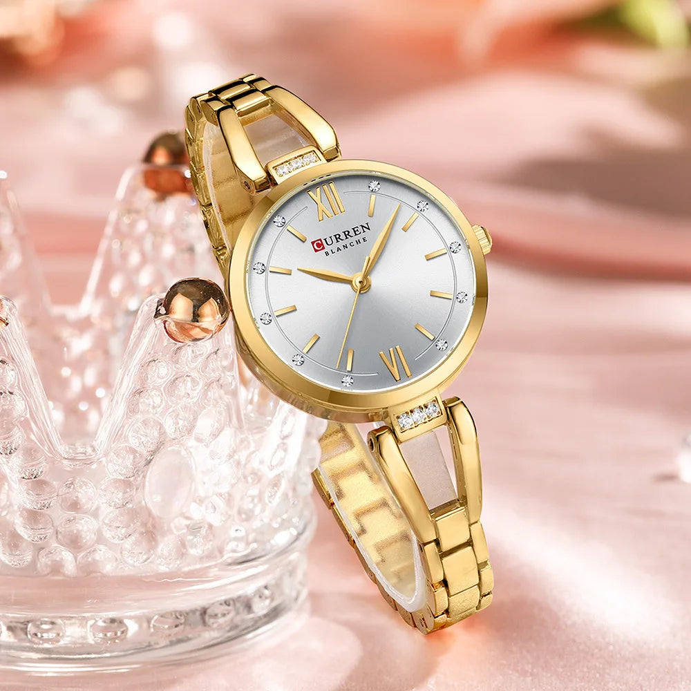 Velya Watches™ Relógio clássico feminino de quartzo