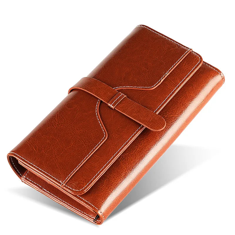 ÉlanBag™ Leather Long Clutch Bag