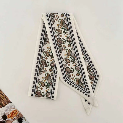 SatinÉclat™ Women Long Silk Scarf Strip