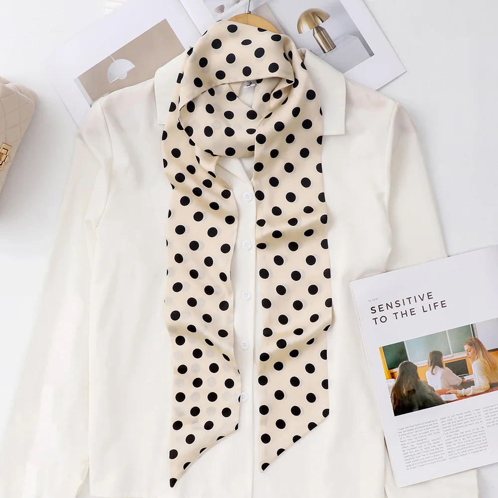 SatinÉclat™ Silk Thin Neck Scarf