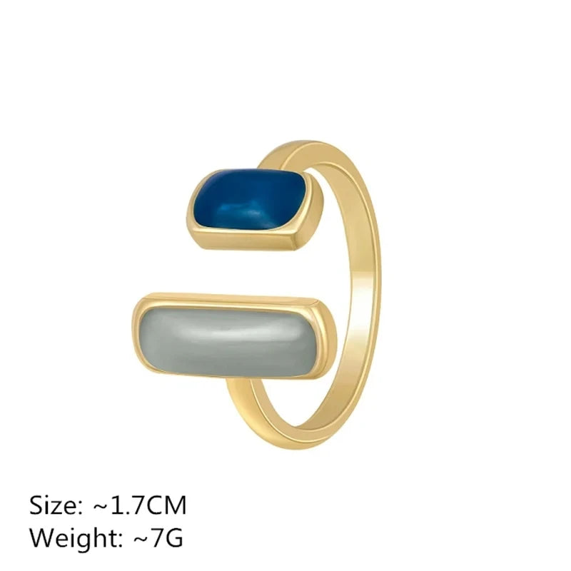 Elara Jewelry™ Celestia Dual Stone Ring