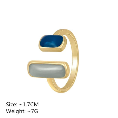 Elara Jewelry™ Celestia Dual Stone Ring