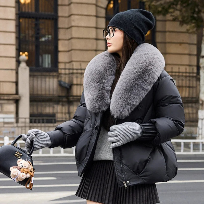 Lunara Winter™ Warme Jacke mit großem Kragen