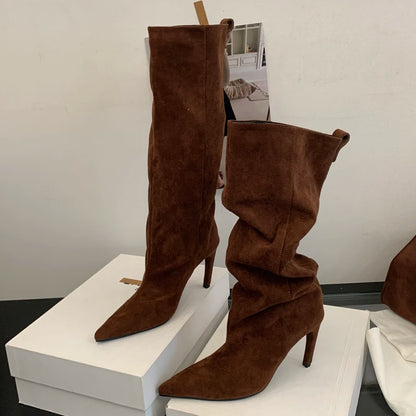 Solenne Shoes™ Suede Heel Boots