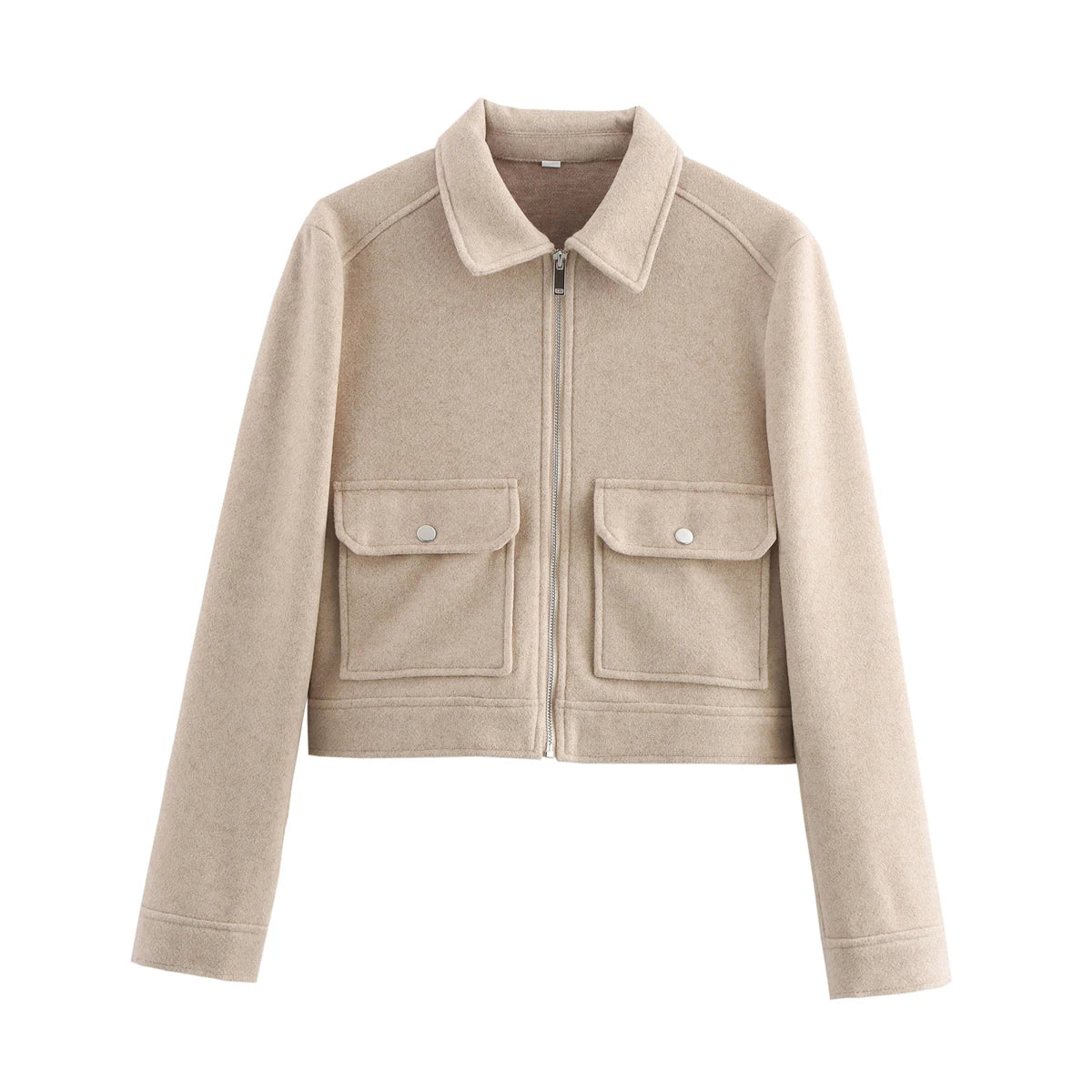 Lunara Winter™ Cropped Wool Blend Utility Jacket