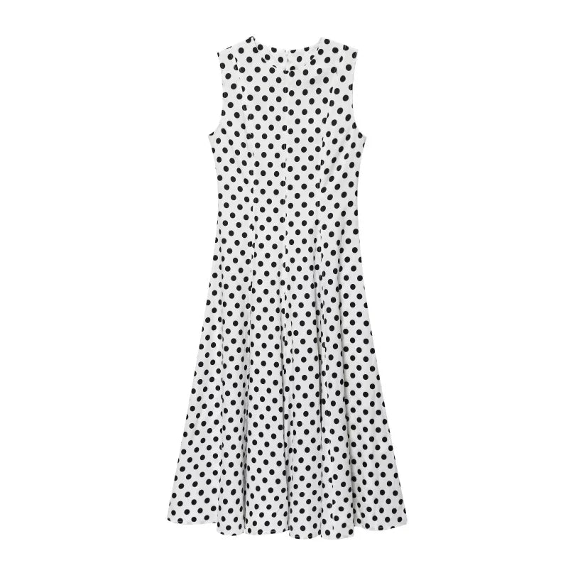 Amoura Dresses™ Elegant Polka Dot Print Dress