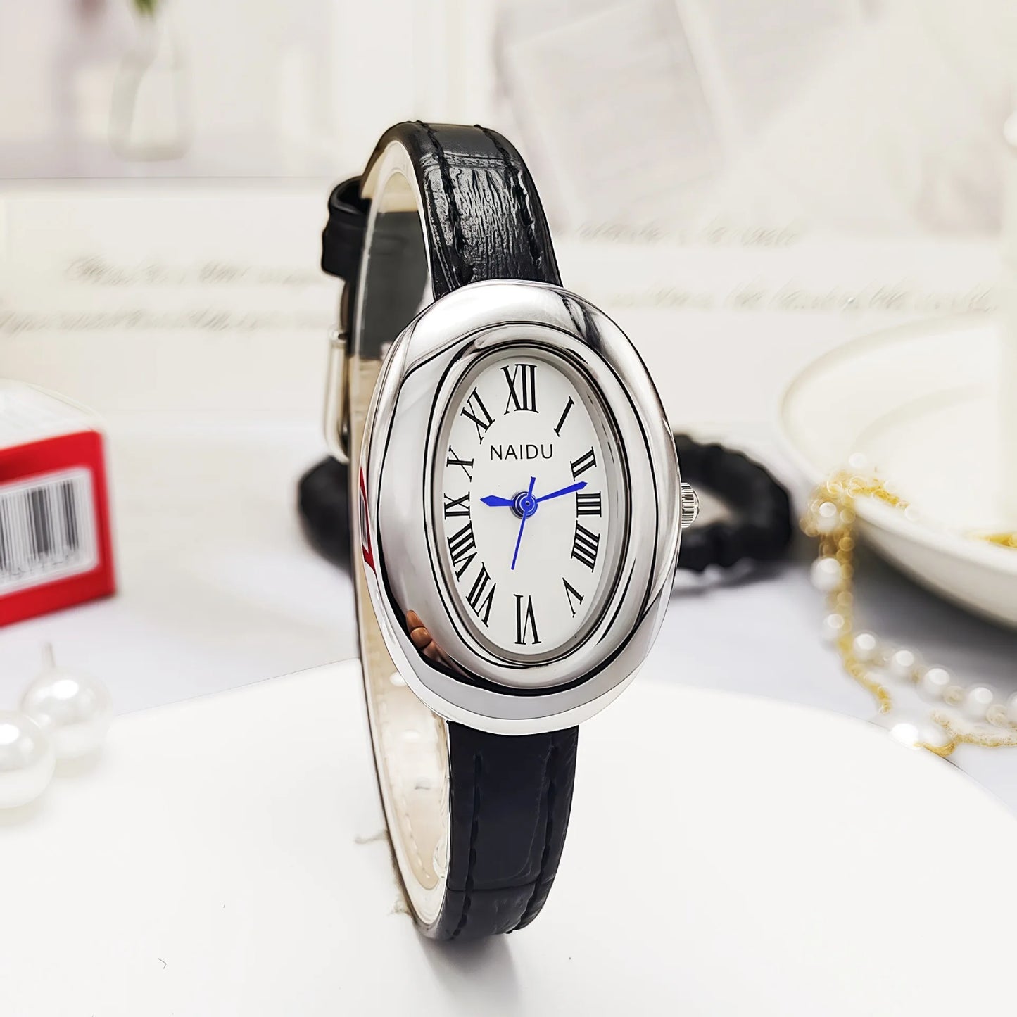 Velya Watches™ Relógio de quartzo oval vintage