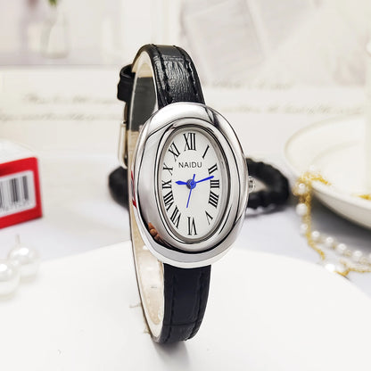 Velya Watches™ Relógio de quartzo oval vintage