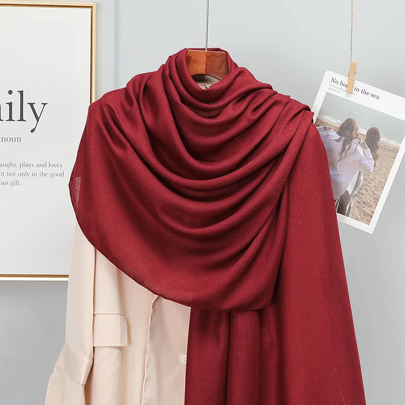 SatinÉclat™ Plain Solid Scarf for Women
