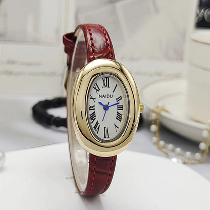 Velya Watches™ Relógio de quartzo oval vintage