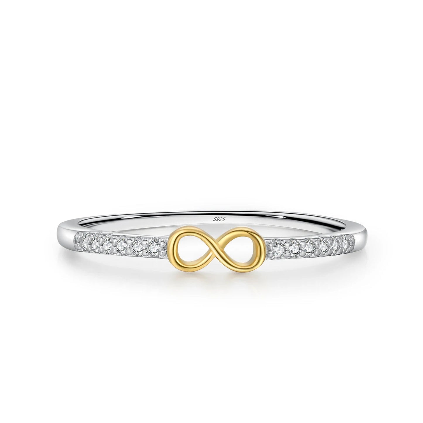 Elara Jewelry™ Golden Heart Line Ring