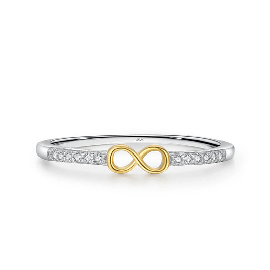 Elara Jewelry™ Golden Heart Line Ring