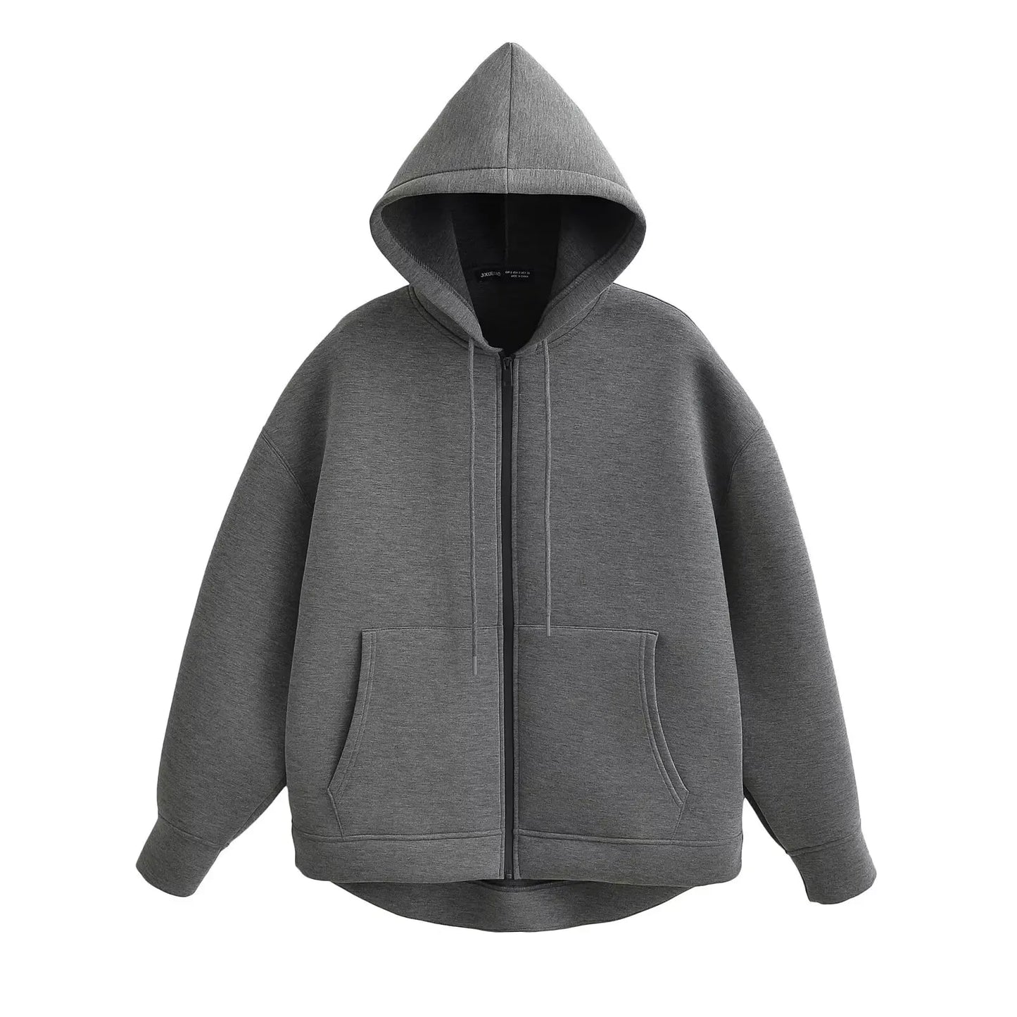 Lunara Winter™ Übergroßer Kapuzenpullover mit Reißverschluss