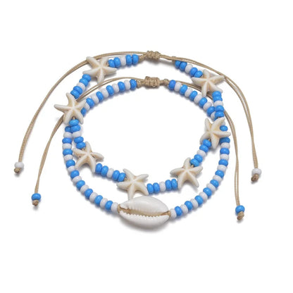 Elara Jewelry™ Ocean Muse Anklet Set