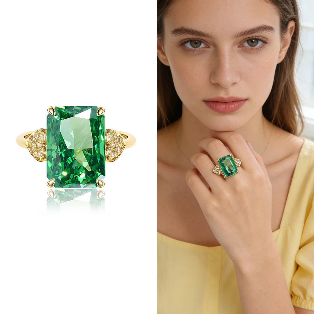 Elara Jewelry™ Aurora Prism Statement Ring