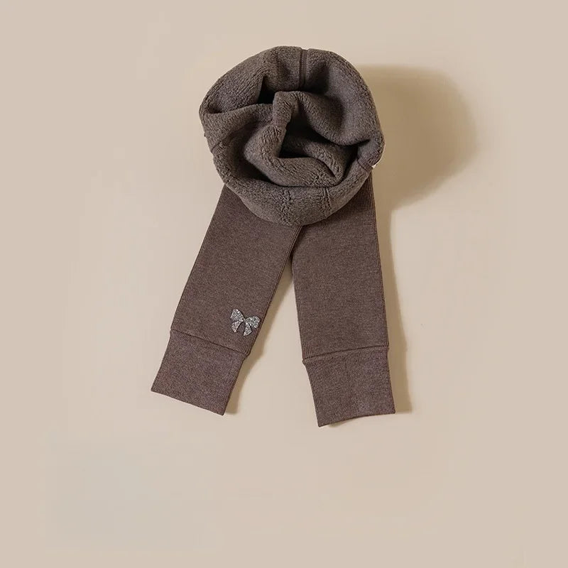 Quần legging thêu nơ lông cừu Lunara Winter™