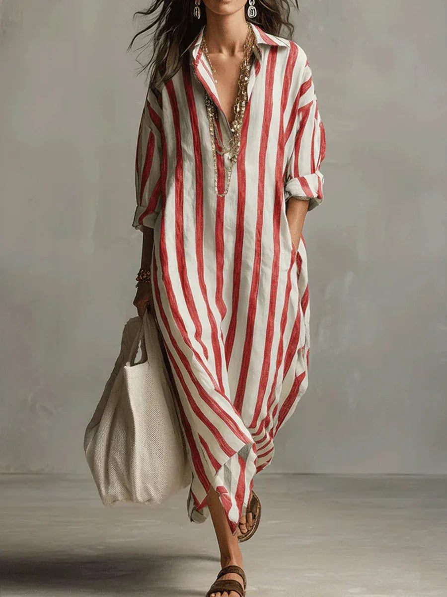 Amoura Dresses™ Maxi Shirt Dress