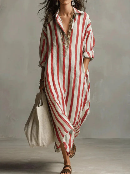Amoura Dresses™ Maxi Shirt Dress