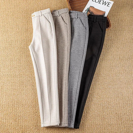 Lunara Winter™ High Waist Elastic Velvet Pants