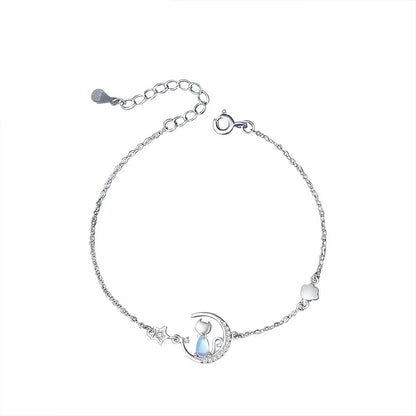 Elara Jewelry™ Celestial Cat Bracelet