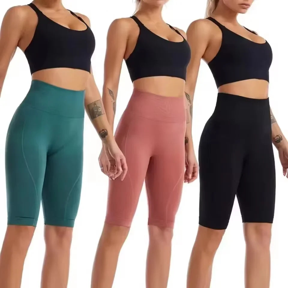 VibeFit™ High Waisted Biker Shorts