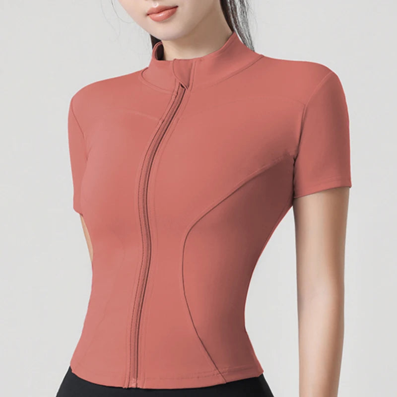 Top de alto rendimiento con cremallera Contour VibeFit™