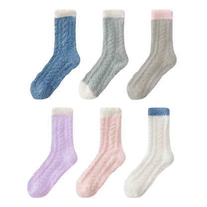 Lunara Winter™ 6 Pairs of Fuzzy Socks