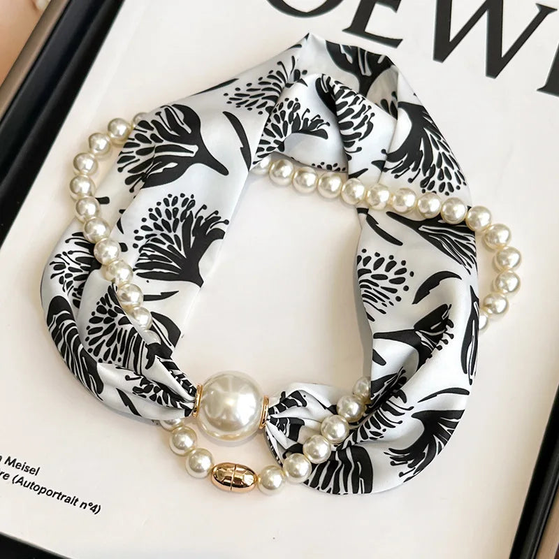 SatinÉclat™ Silk Thin Pearl Necklace