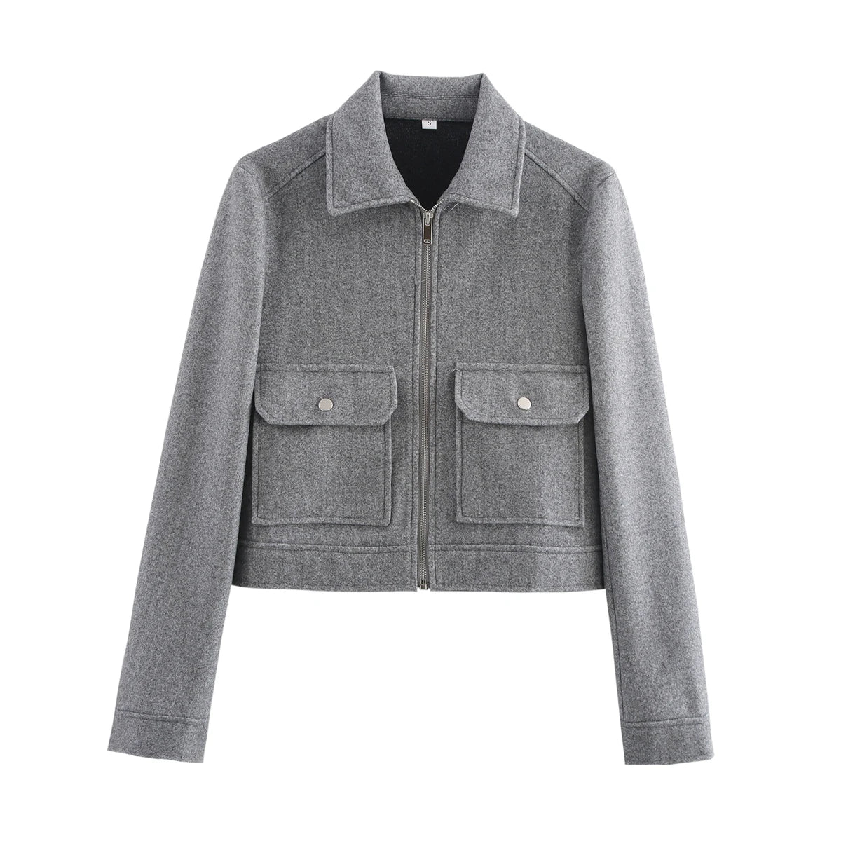 Lunara Winter™ Cropped Wool Blend Utility Jacket