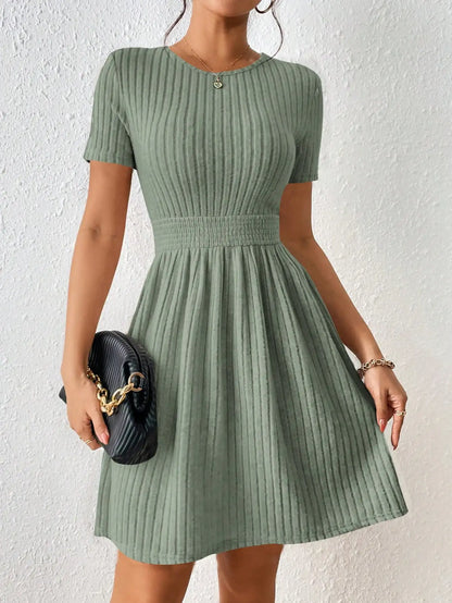 Amoura Dresses™ Ribbed Waist Knitted Dress