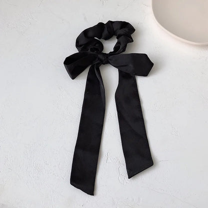 SatinÉclat™ Satin Bow Scrunchie Scarf