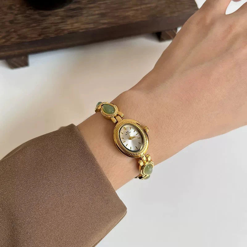 Velya Watches™ Damenuhr mit Steinarmband