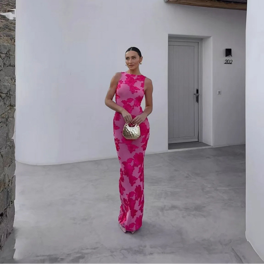 Amoura Dresses™ Robe élégante brodée aux hanches fines