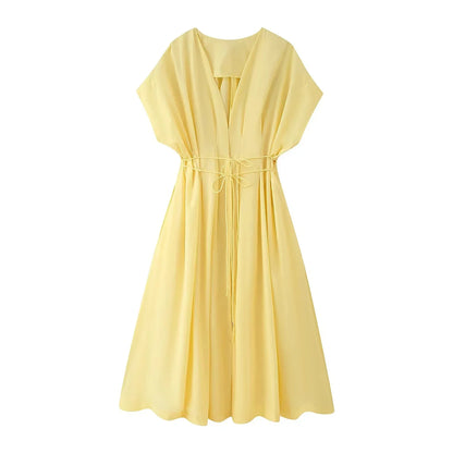 Amoura Dresses™ Long Dress Lady Bow Lace-Up