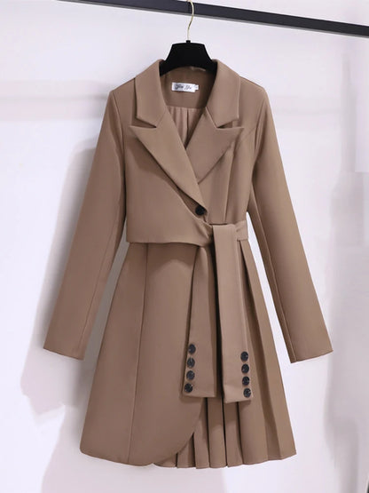 Amoura Dresses™ Long Sleeve Suit Dress
