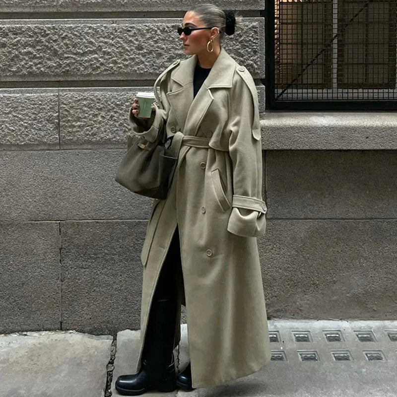 Lunara Winter™ Elegant Belt Coat for Women