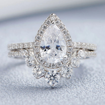 Elara Jewelry™ Pear Shaped Engagement Ring