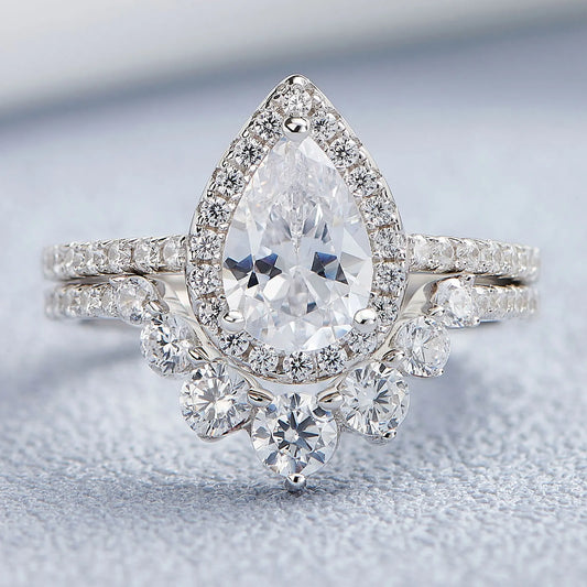 Elara Jewelry™ Pear Shaped Engagement Ring