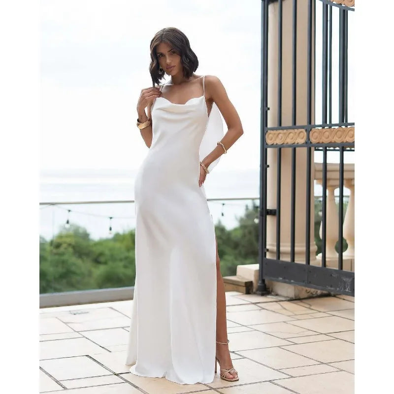 Amoura Dresses™ Split Dress Lady Backless