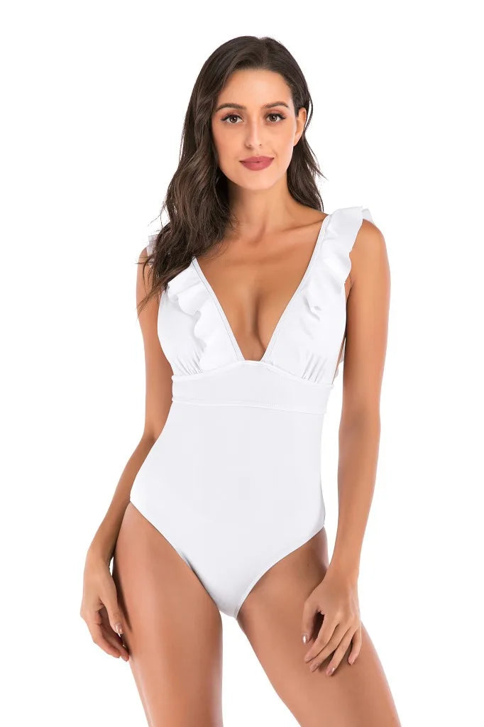 Monokini com babados SeaLure™ Valencia