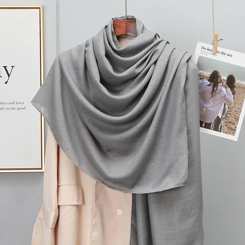 SatinÉclat™ Plain Solid Scarf for Women