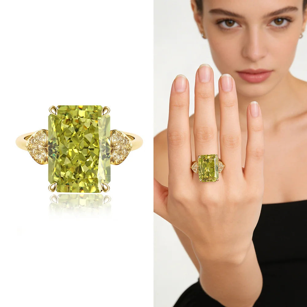 Elara Jewelry™ Aurora Prism Statement Ring