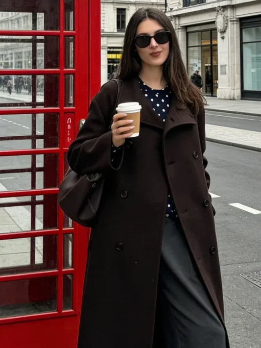 Lunara Winter™ Double Breasted Lady Overcoat