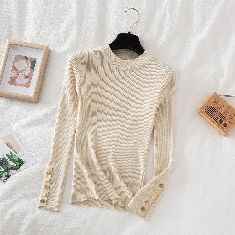Pull à col roulé Lunara Winter™ avec détails de boutons