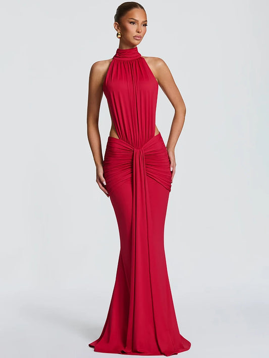 Amoura Dresses™ Turtleneck Backless Sexy Dress
