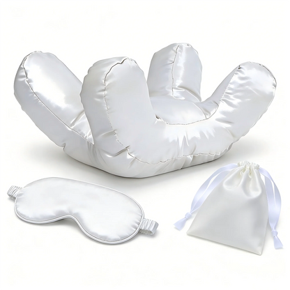 Ensemble de taies d'oreiller pour dormeur latéral SatinÉclat™ avec masque pour les yeux